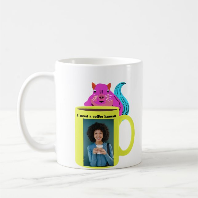 Mug Naughty Squirrel #279 Coffee Human (Gauche)