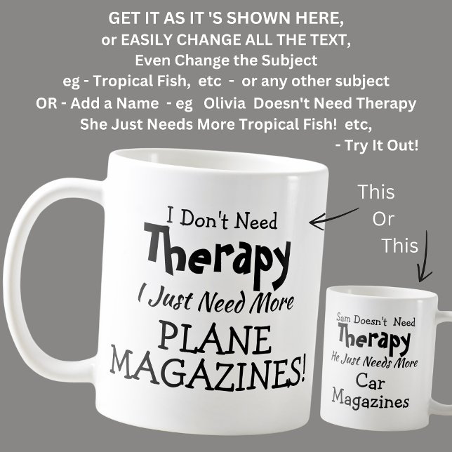 Mug N'avez pas besoin de thérapie juste de planifier l (Créateur téléchargé)