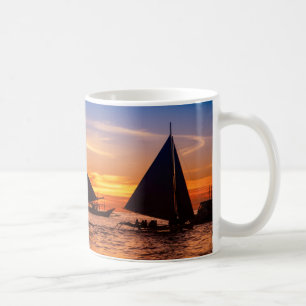 Mug Navigation de Paraw au coucher du soleil