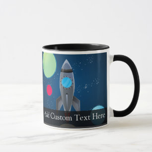 Mug Navire à fusée spatial