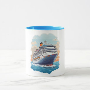 Mug Navire de croisière coloré
