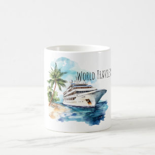 Mug Navire de croisière de voyage mondial