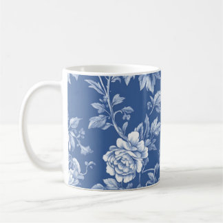 Mug Navy Blue Toile 
