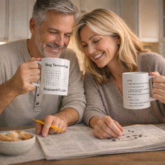 Mug Navy Terminology Crossword Puzzle