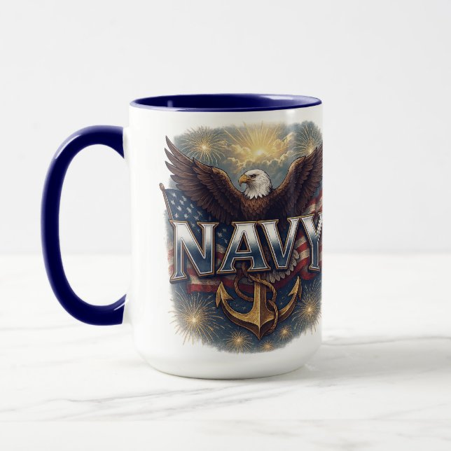 Mug Navy USN Veteran (Gauche)