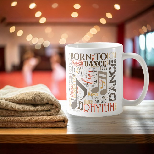 Mug Né à Dance Brown ID277 (Créateur téléchargé)