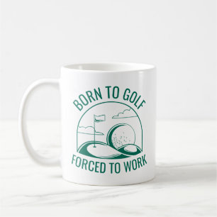 Mug Né Au Golf Forcé À Travailler