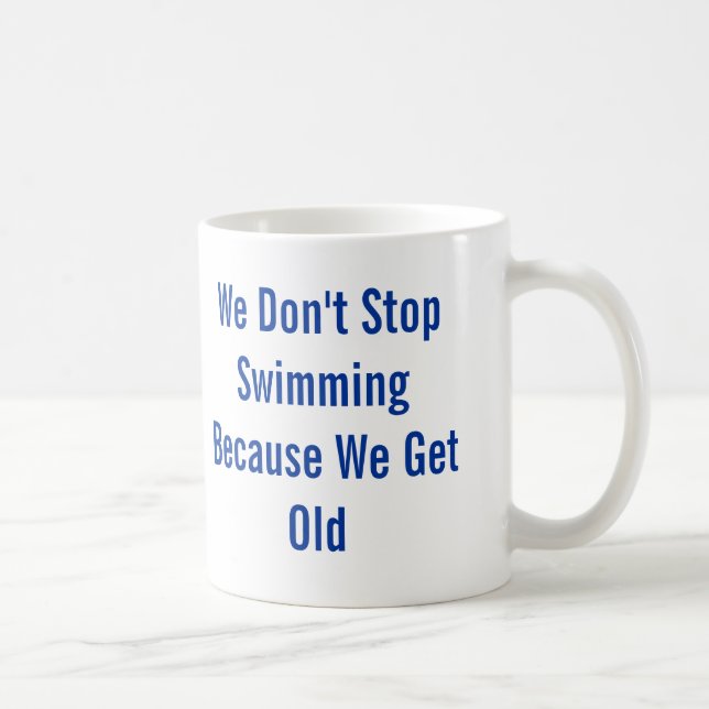 Mug Ne cessez pas la natation (Droite)