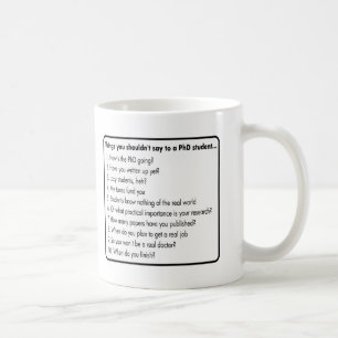 Mug Ne demandez pas un PhD
