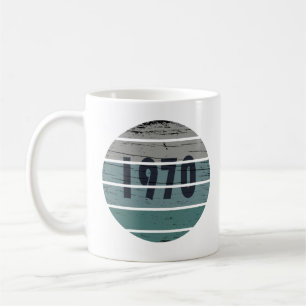 Mug Né en 1970 cadeau d'anniversaire vintage