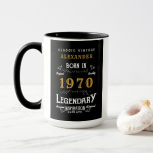 Mug Né en 1970 Légende