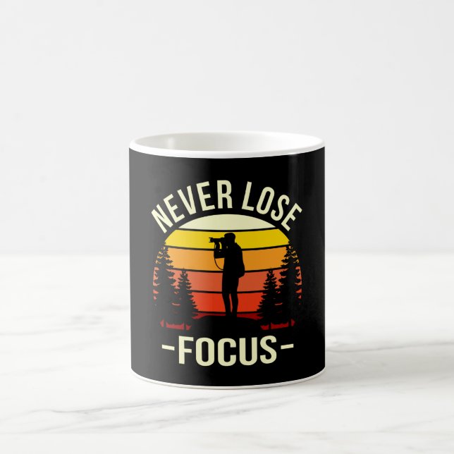 Mug Ne jamais perdre Focus Fun Photographe Photographe (Centre)