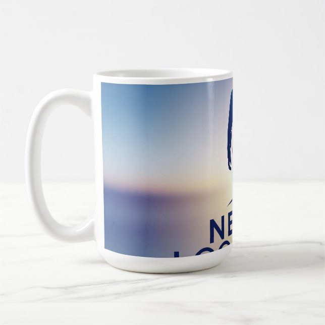 Mug Ne jamais regarder en arrière Logo : Faire place à (Gauche)