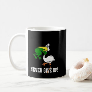 Mug Ne jamais renoncer à la grenouille Choquant l'oise