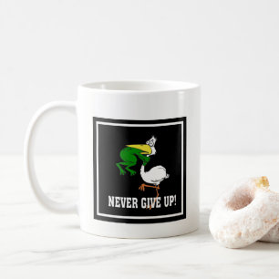 Mug Ne jamais renoncer à la grenouille Choquant l'oise