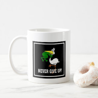 Mug Ne jamais renoncer à la grenouille Choquant l'oise