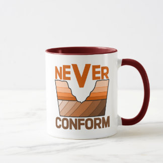Mug Ne jamais se conformer - Discordance angulaire du