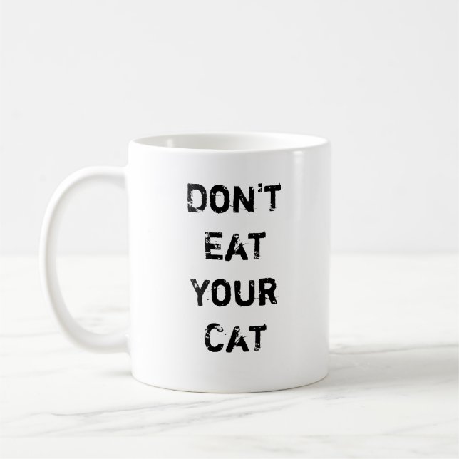 Mug Ne mangez pas votre chat (Gauche)