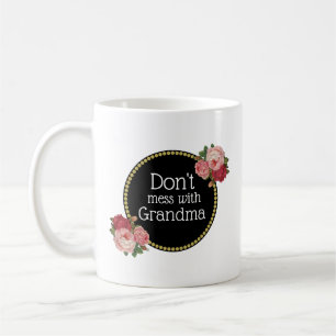 Mug Ne manquez pas la florale Vintage de Grand-Mère C