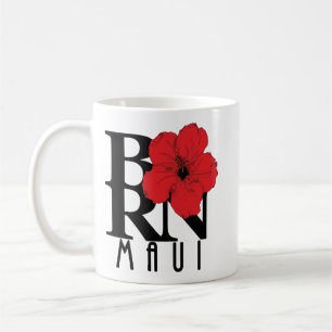 Mug NÉ Maui Hibiscus rouge 11oz
