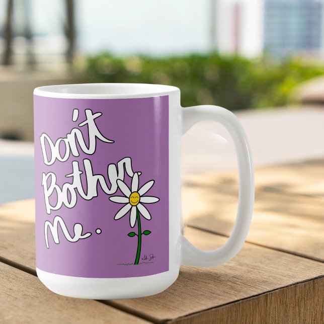 Mug Ne me gêne pas Lavender la marguerite (Créateur téléchargé)