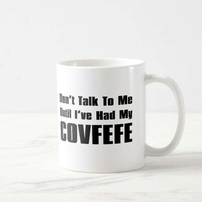 Mug Ne me parlez pas jusqu'à ce que j'aie eu mon (Droite)