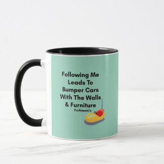 Mug Ne me suivez pas - Autos tamponneuses