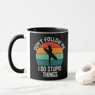 Mug Ne me suivez pas, je fais des choses stupides Amou