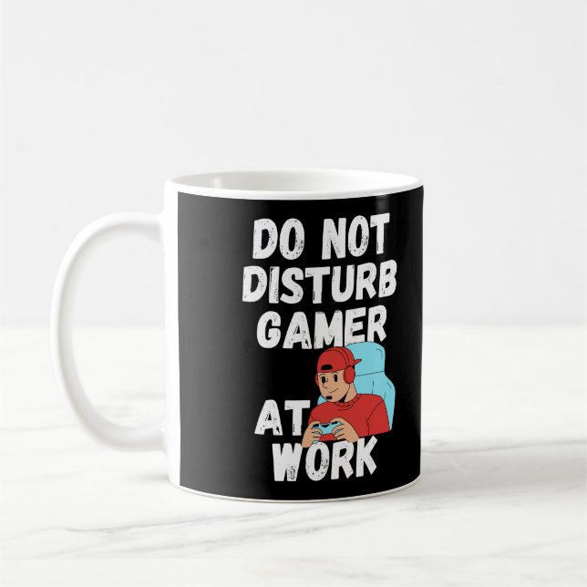 Mug Ne méfiez pas le joueur au travail (Gauche)