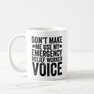 Mug Ne m'oblige pas à utiliser ma voix d'agent de seco