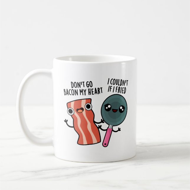 Mug Ne pars pas Bacon Mon Coeur Drôle Cuisine jeu (Gauche)