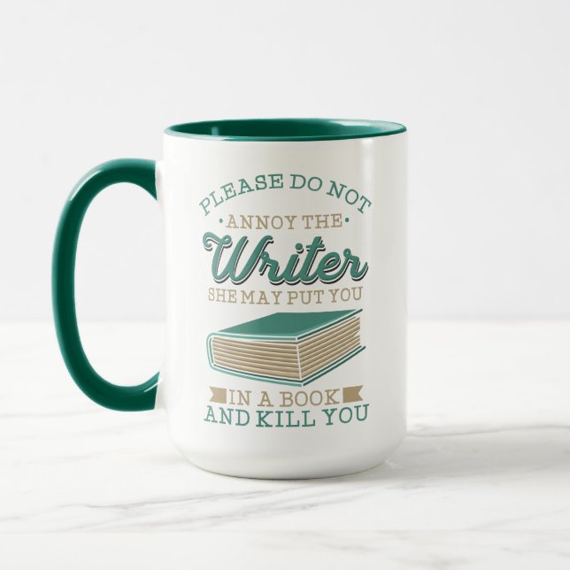 Mug Ne Pas Annoy Le Gag De L'Auteur Écrivain (Gauche)