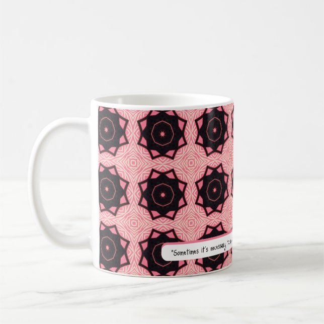 Mug Ne pas courir sur FUMES | MOTIF ROSE (Gauche)