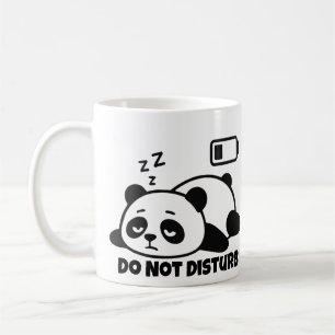 Mug Ne pas déranger Panda endormi Mignon Paresseux Drô