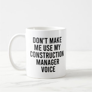 Mug Ne pas m'obliger à utiliser ma voix de chef de con