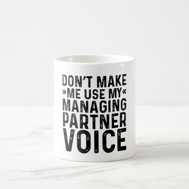 Mug Ne pas m'obliger à utiliser ma voix de partenaire  (Centre)