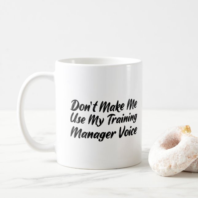 Mug Ne pas m'obliger à utiliser ma voix du Gestionnair (Avec donut)
