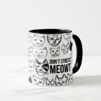 Ne Pas Stress Meowt Jusqu'À Ce Que J'Ai Mon Café D