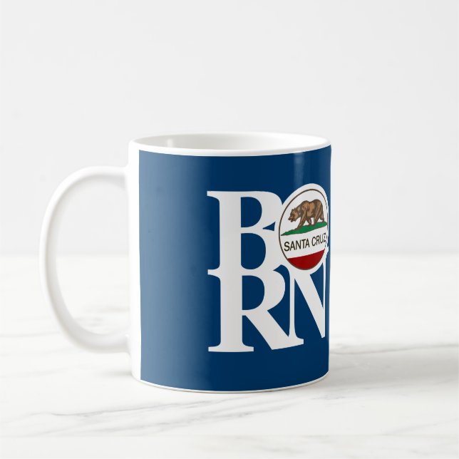 Mug NÉ Père Noël Cruz 11oz Bleu (Gauche)