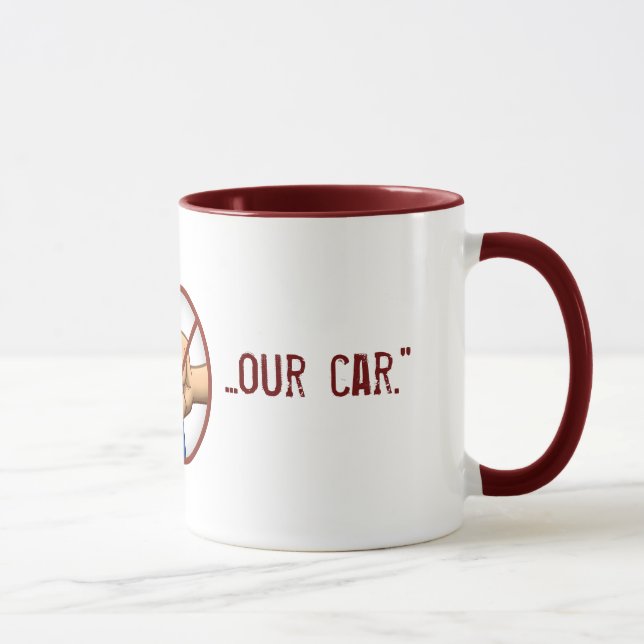 Mug "Ne poinçonnez pas notre voiture " (Droite)
