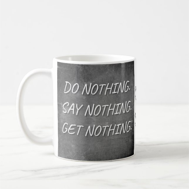 Mug "Ne rien faire" de la purée de café (Gauche)