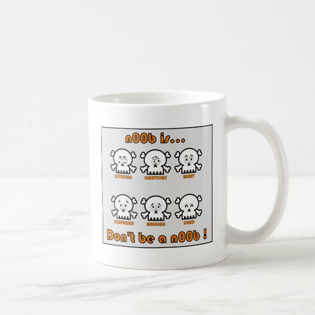 Mug Ne soyez pas un noob (Droite)