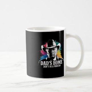 Mug Ne soyez pas un paniquais Trump Cowboy Papa Fête d