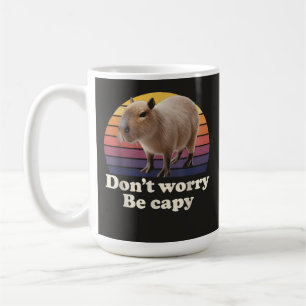 Mug Ne t'inquiète pas, sois capy Mignon design de capy