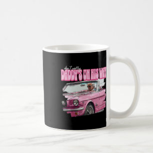 Mug Ne vous inquiétez pas papa est en route Drôle Dona