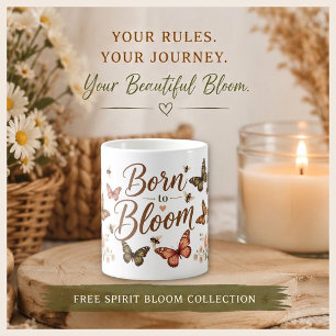 Mug Nées pour faire éclore Roses et Papillons Abeilles