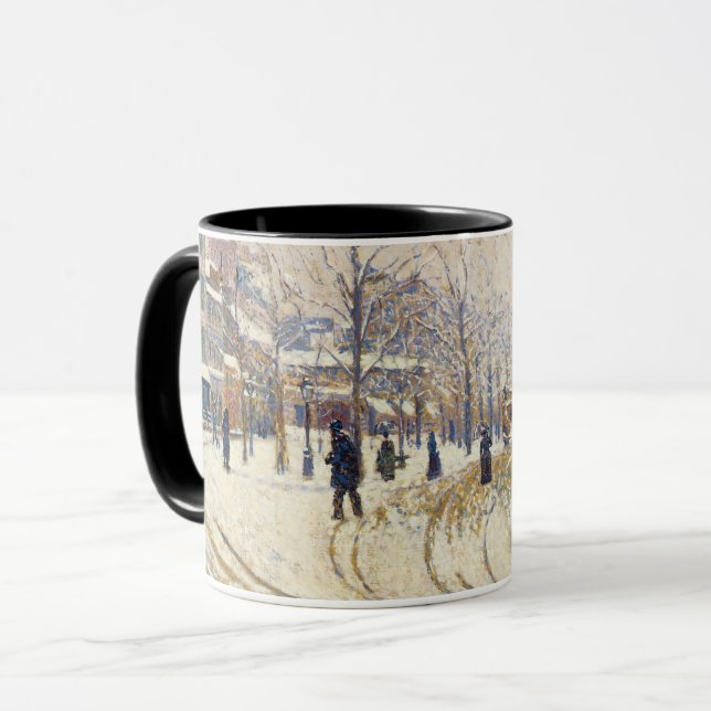 Mug Neige, Boulevard de Clichy, Paris par Paul Signac (Devant gauche)