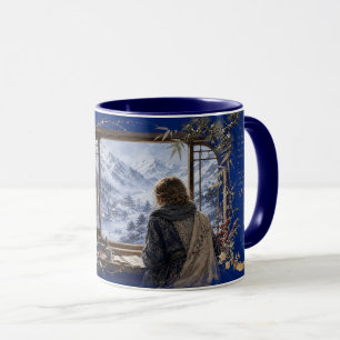 Mug neige d'hiver