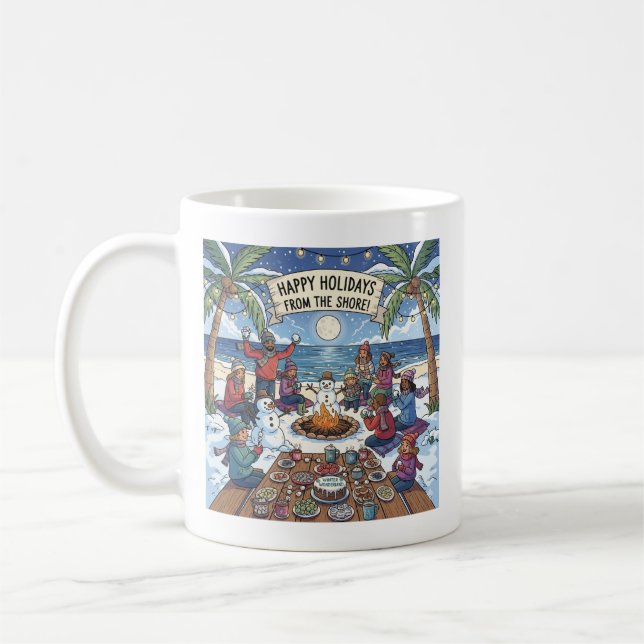 Mug Neige en bord de mer (Gauche)