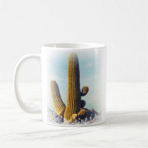 Mug Neige tombant sur le Saguaro